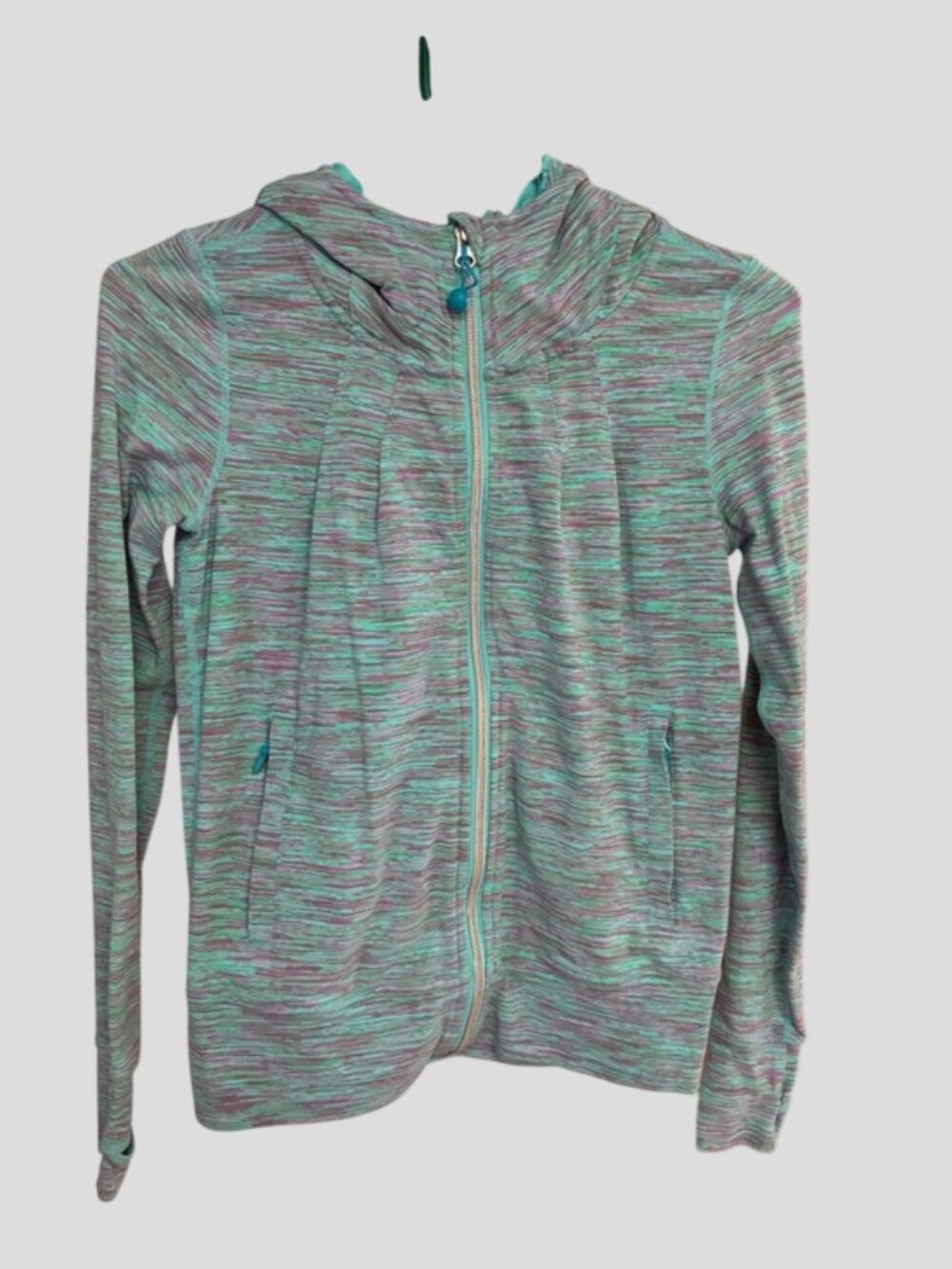 Ivivva By Lululemon Girls' Lightweight Full Zip Athletic Stretch Hoodie 12